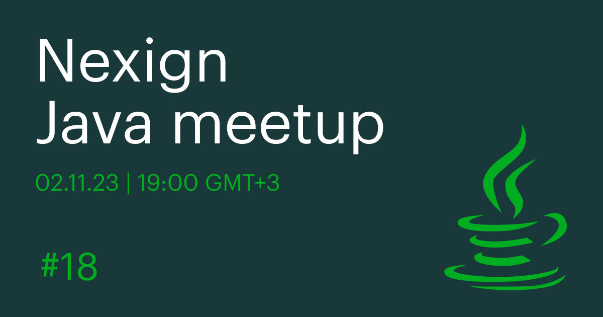 Обложка мероприятия Nexign Java Meetup #18
